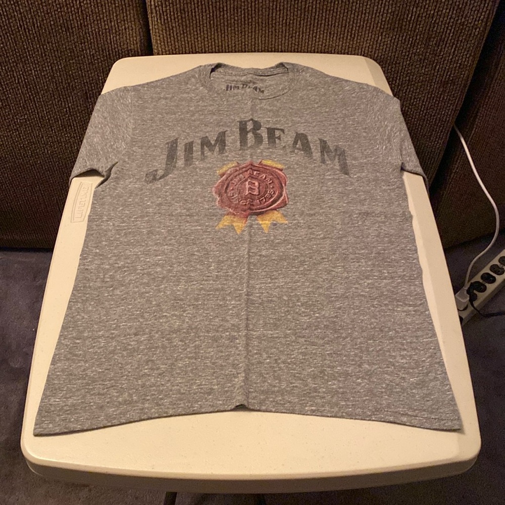 Urban Outfitters “Jim Bean” short sleeve t-shirt. Size: S. Color: Gray